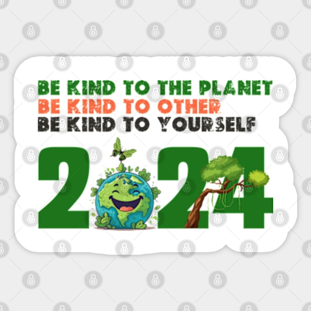 earth day gift 2024 april 22 Sticker by graphicaesthetic ✅